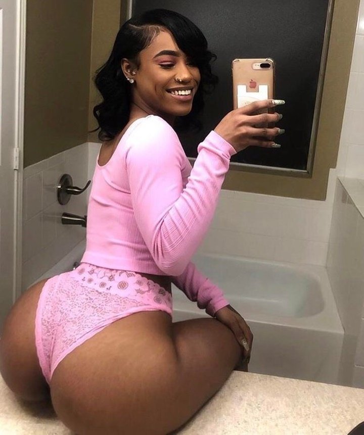 7 hot black chick in pink panties big booty btm29 720x861