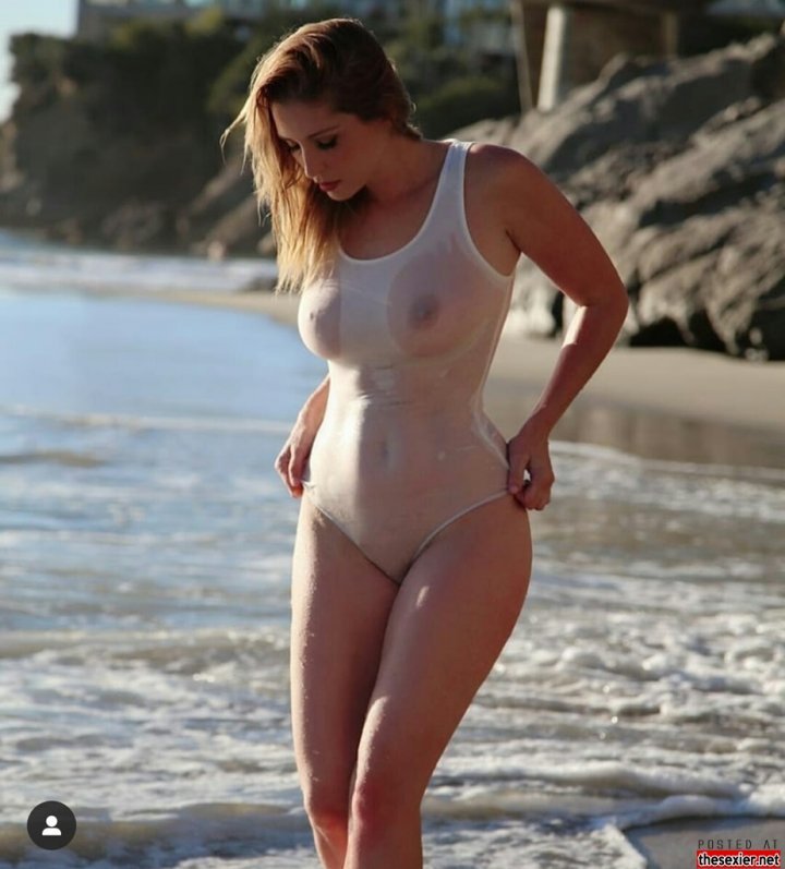22 charlotta champagne see through wet swimsuit beautiful tits hgs46 720x797