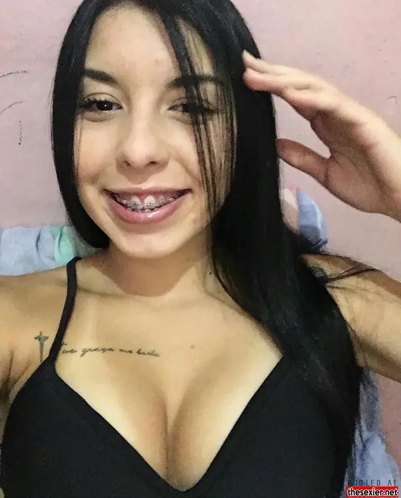 7 hot brazilian chick wearing braces nice boobs hgwb21