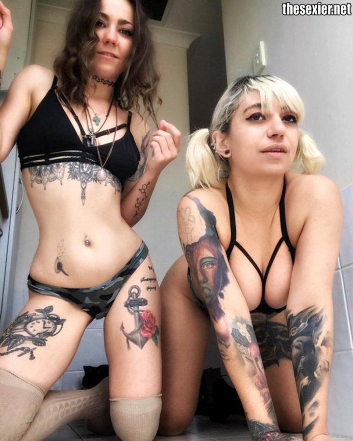 2 hot tattooed babes in undewear nice boobs 2gwb156 720x900