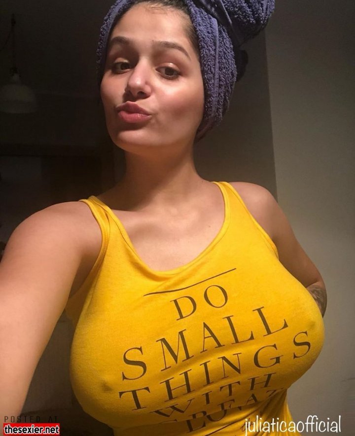 14 hot busty babe julia ticao tight t shirt without bra selfie ttlbnb38 720x886
