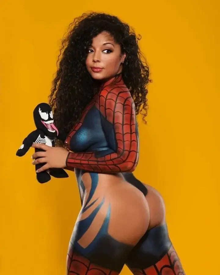 11 hot ebony spidergirl perfect booty hsg33