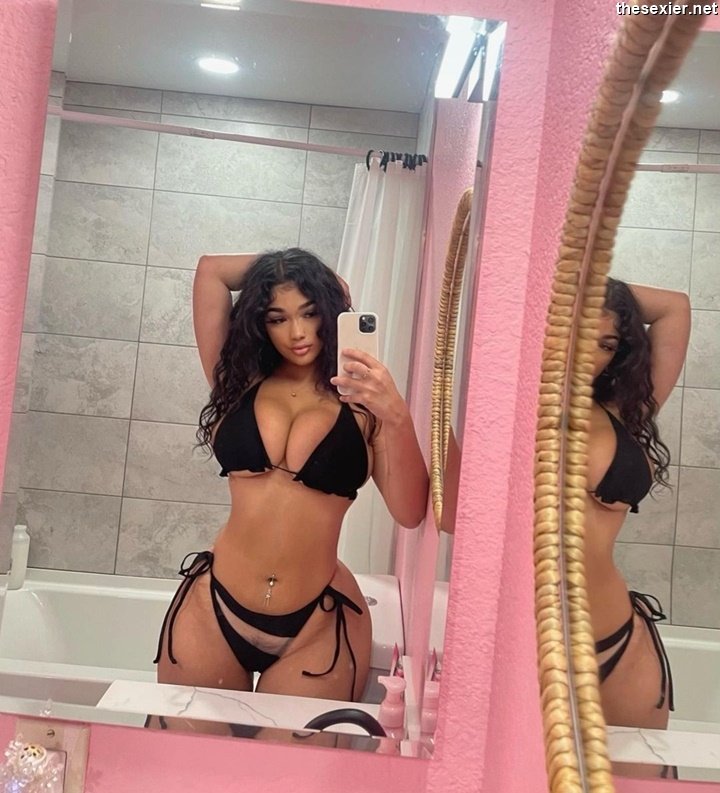 26 hot busty teen in bikini mirror selfie bbb43
