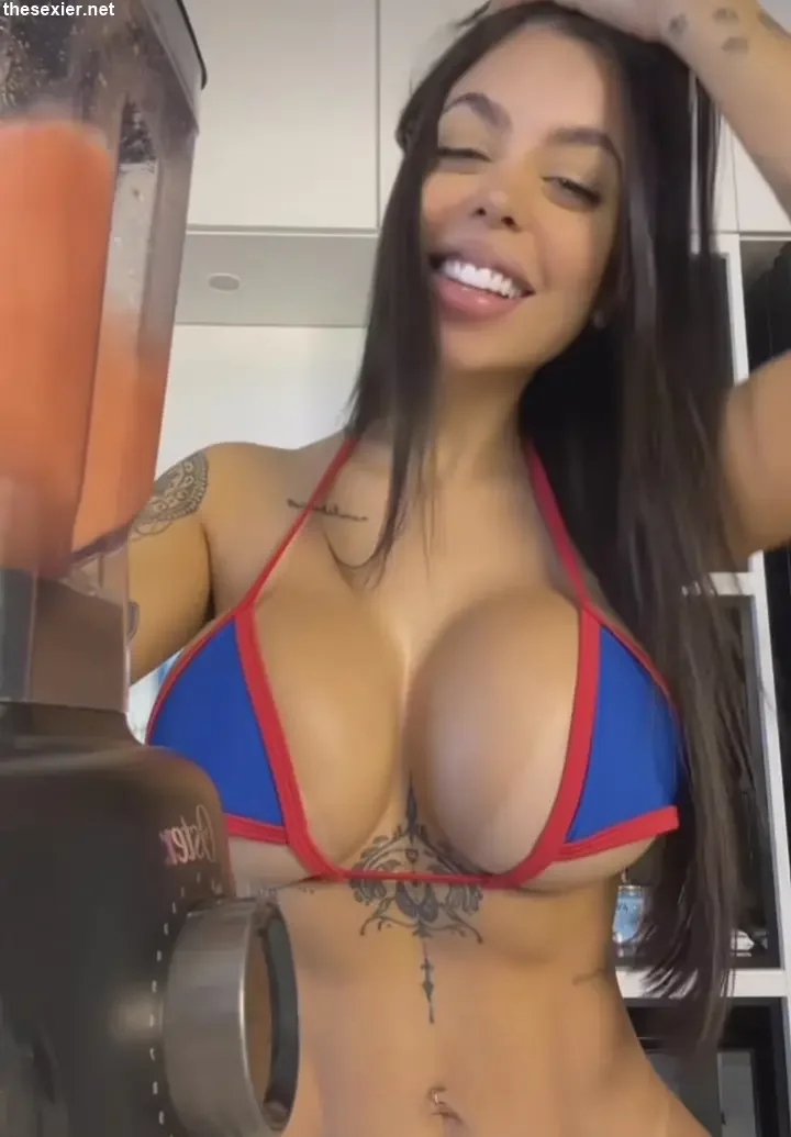58 hot brazilian chick beautiful big fake boobs bbb63